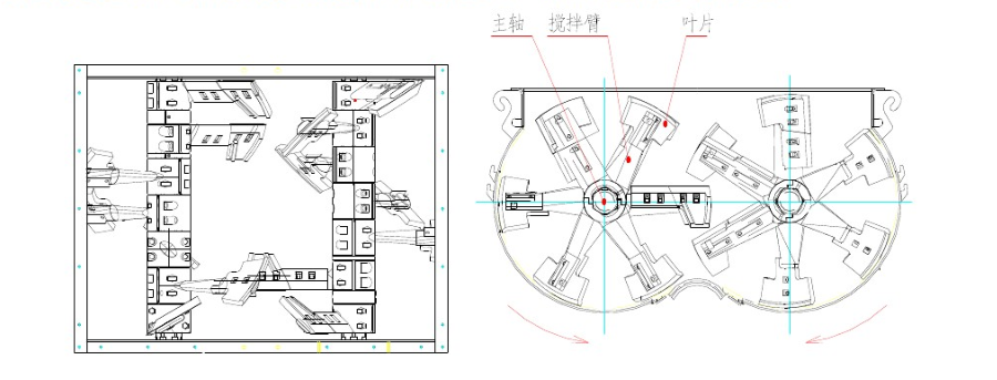 搅拌机搅拌装置